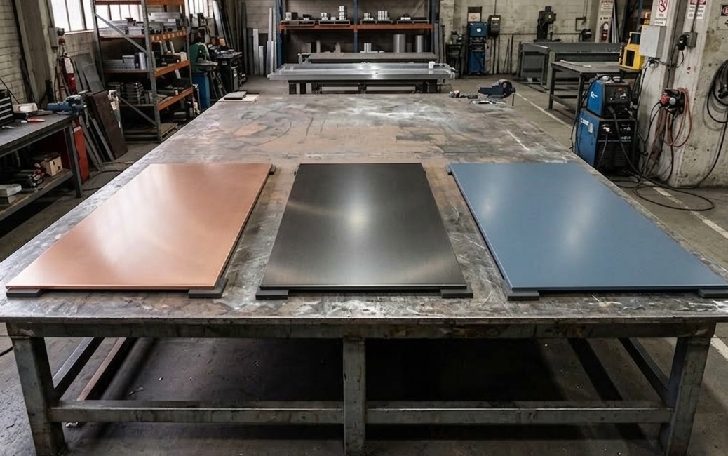 Custom elevator cab panels being fabricated in the CNS Brooklyn workshop